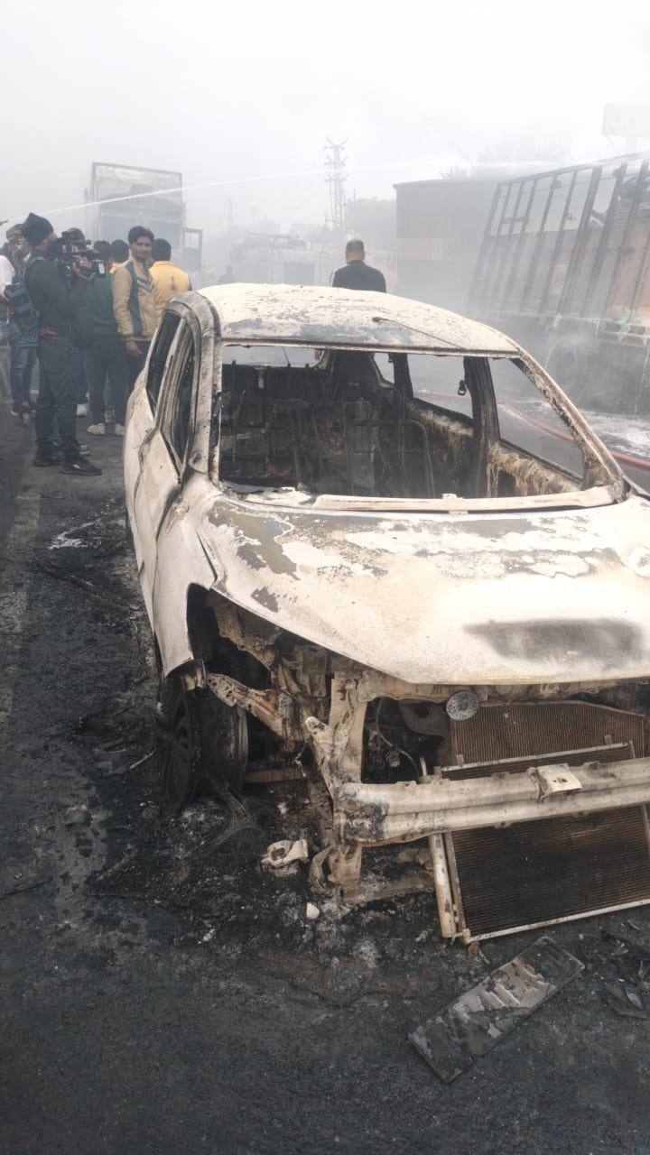Jaipur bhankrota me CNG tanker blast 7death and 35 injured 