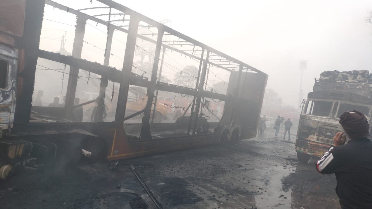 Jaipur bhankrota me CNG tanker blast 7death and 35 injured 